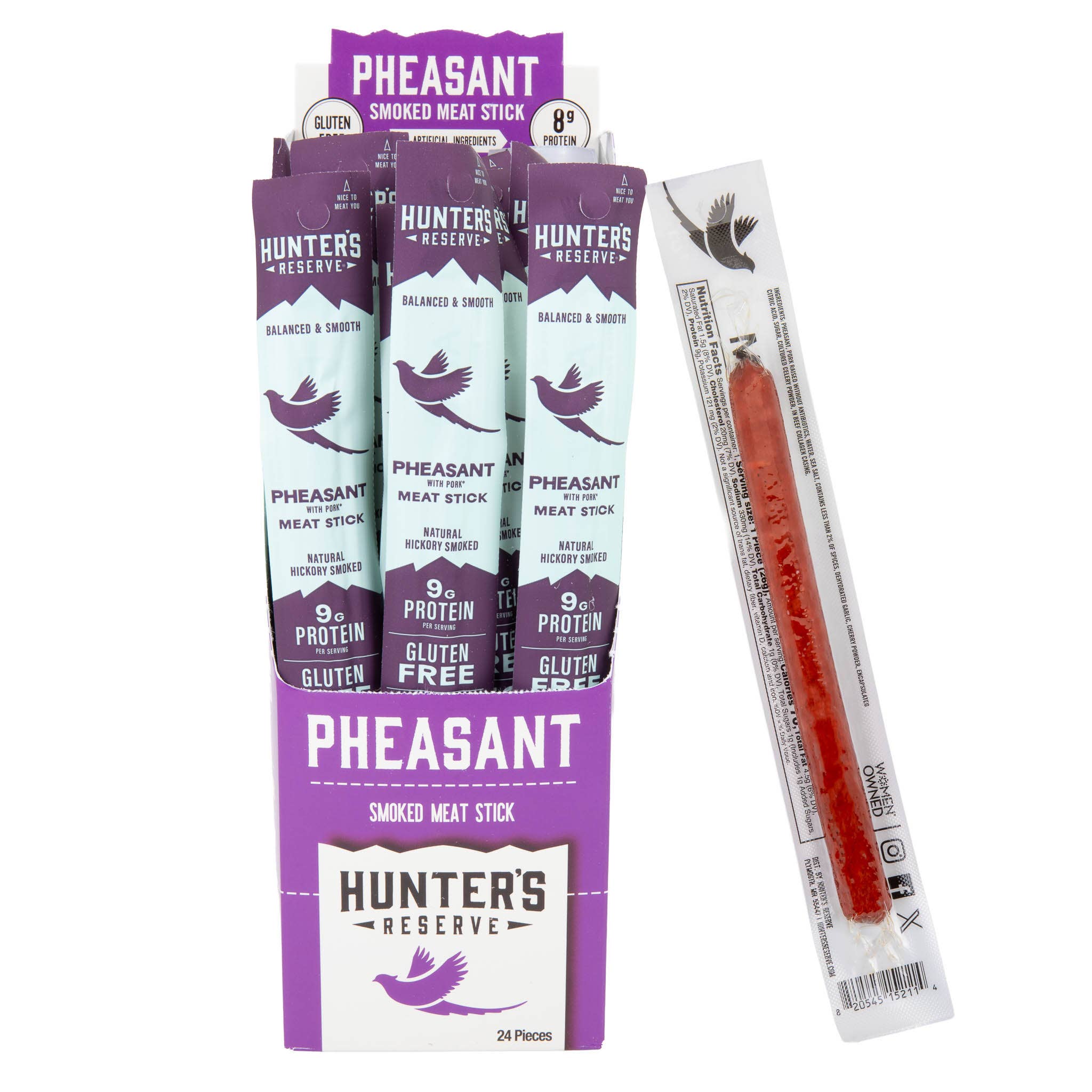 Hunter's Reserve - Pheasant Meat Sticks - 24 Pack
