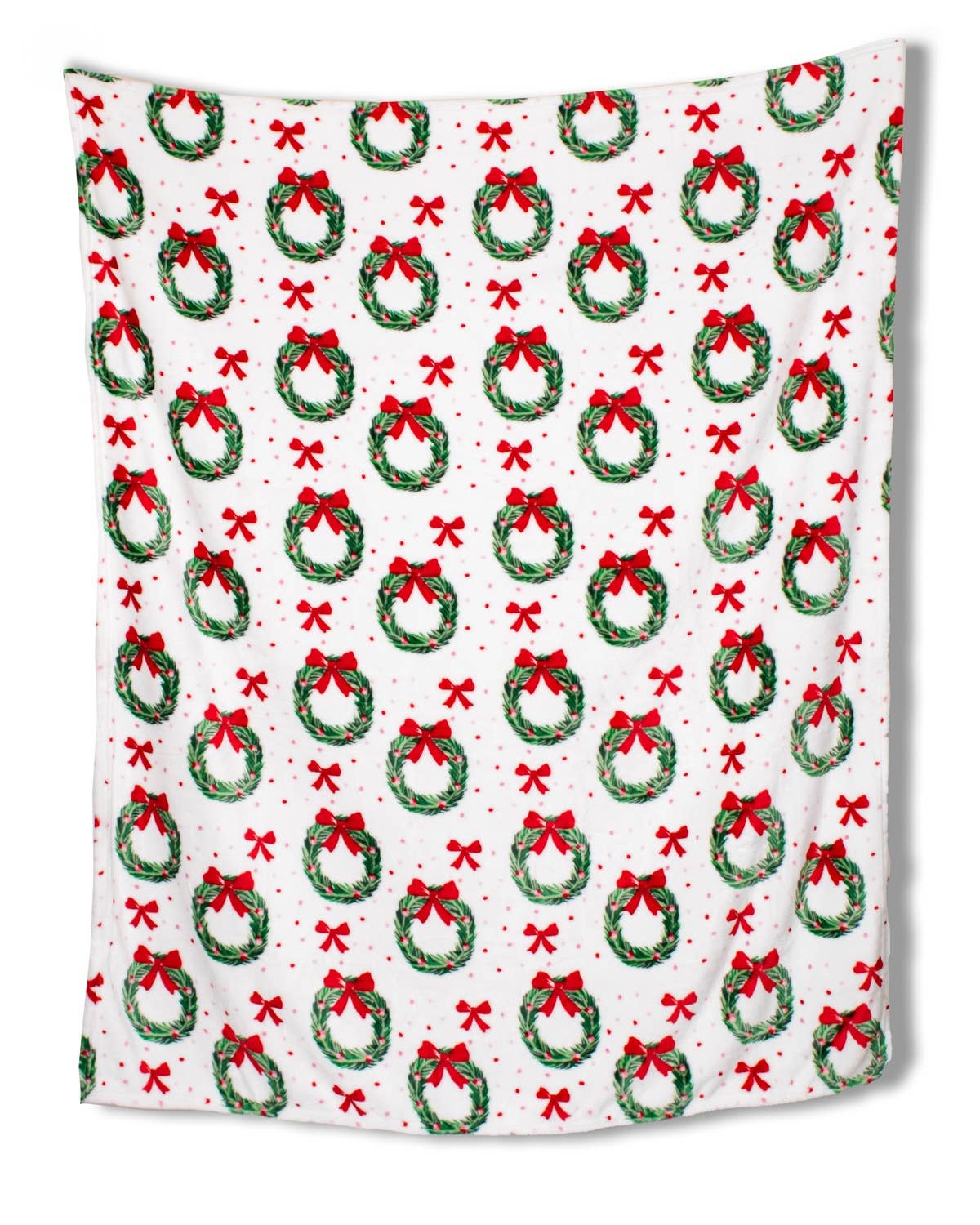 The Royal Standard - Clara Wreath Throw   Red/Green   50x60