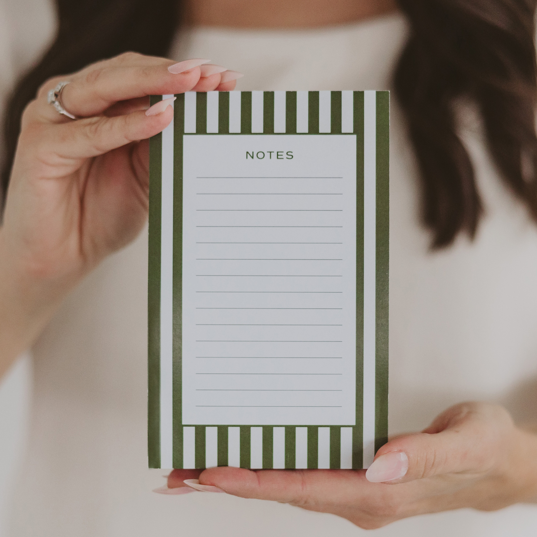 Sweet Water Decor - Striped Notepad - Stationery & Office Accessories