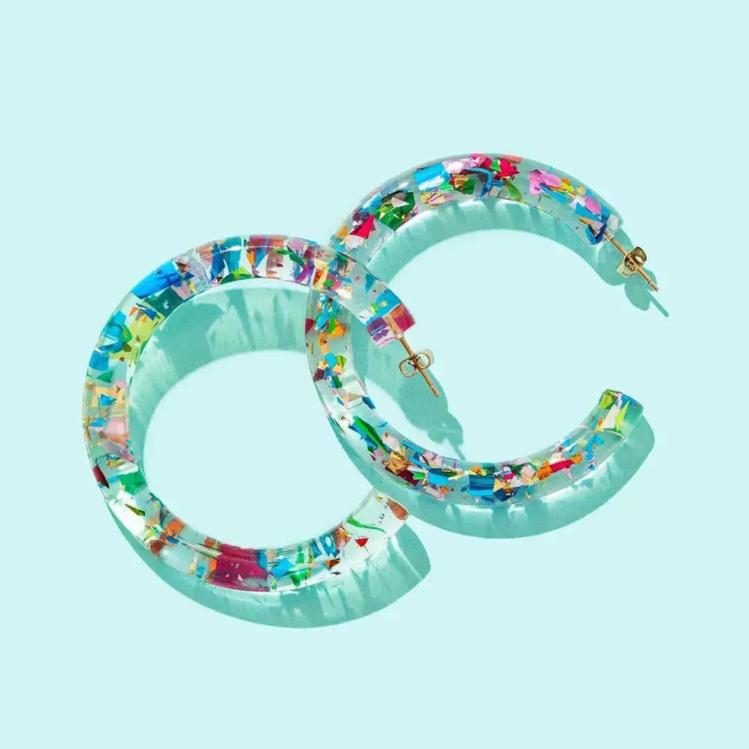 Taylor Elliott Designs - Confetti Hoop Earrings