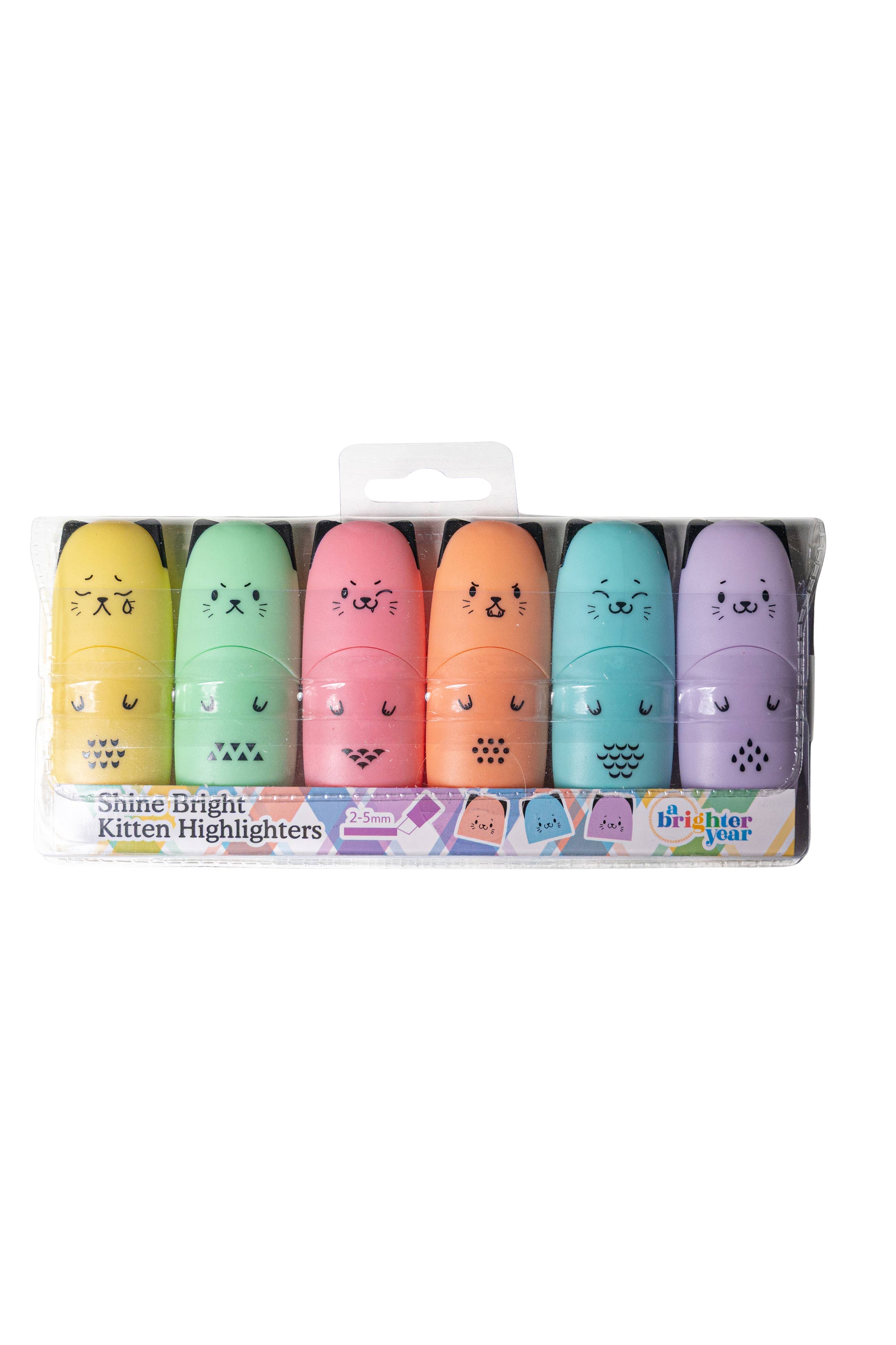 A Brighter Year - Markers Chisel Tip Fine/Broad Coloring Mini Highlighter