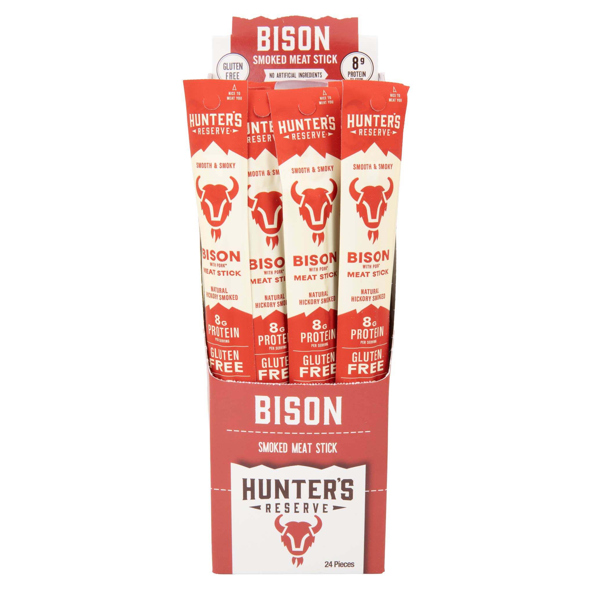 Hunter's Reserve - Bison Meat Sticks - 24 Pack