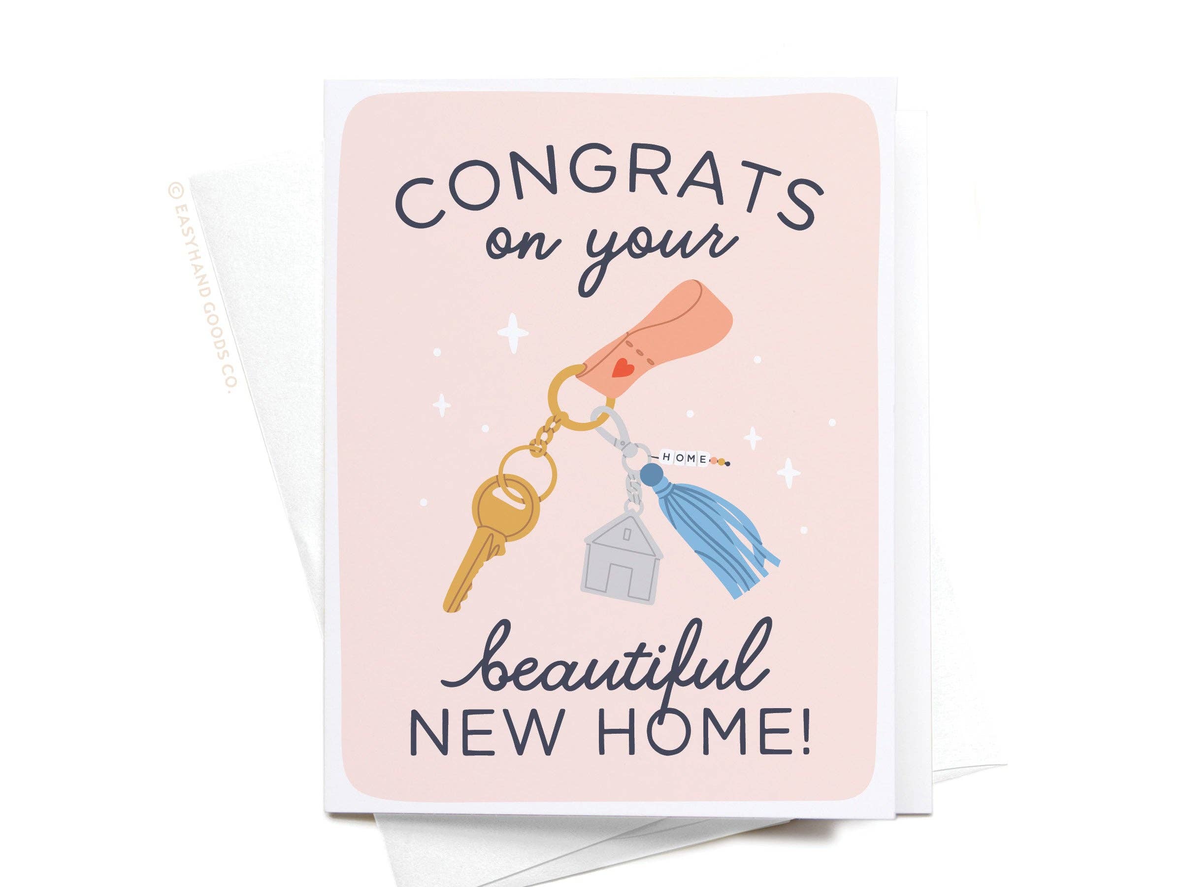 Easyhand Goods Co. - Congrats on Your Beautiful New Home Keychain Greeting Card