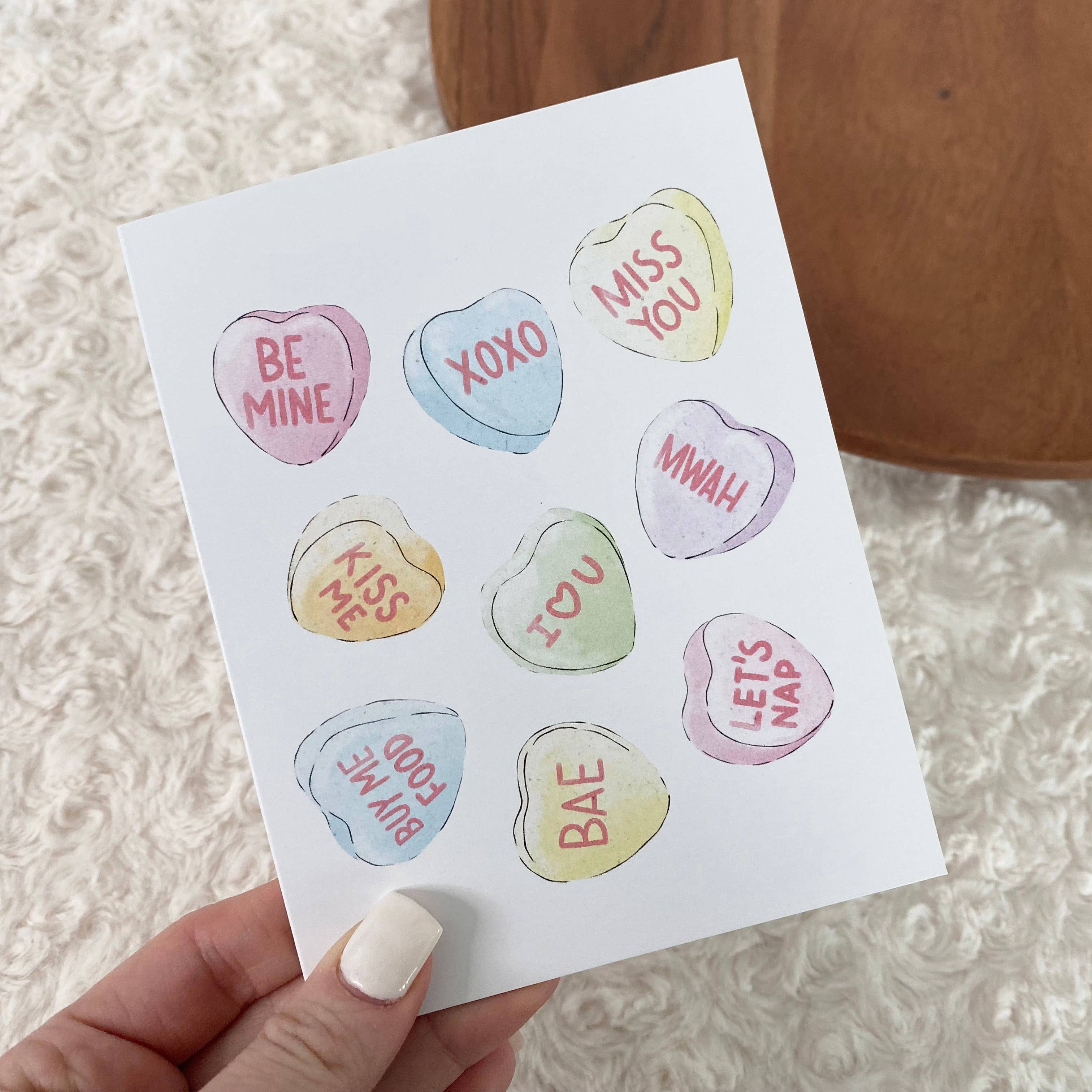 Big Moods - Candy Heart Lovers Card